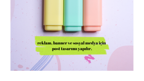 ihtiyacınıza yönelik reklam, post ve banner tasarımı yaparım