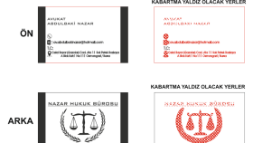 Avukatlık Bürosu Kartvizit Tasarımı