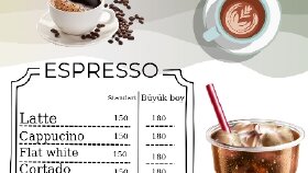 Coffee Shop ve Kafe İçin Profesyonel Menü Tasarımı Yapıyorum
