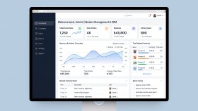 Modern Yönetim Paneli ve CRM Sistemi