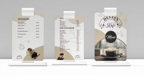 Menü mockup