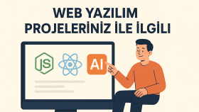 web projelerinizi nodeJS ve reactJS kullanarak yapabilirim