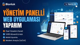 işletmenize özel yönetim panelli web uygulaması yaparım