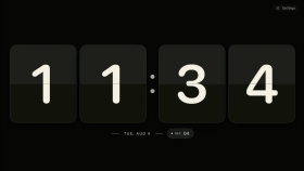 Flip Clock Pure — macOS Masaüstü Flip Saat