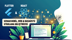 Kotlin, Flutter yada React ile uygulamanızı geliştirebilirim