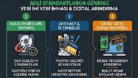 Adli Standartlarda Güvenli Veri İmhası ve Cihaz Devir Temizliği