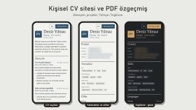 Kişisel CV Sitesi ve PDF Özgeçmiş - Örnek Çalışma