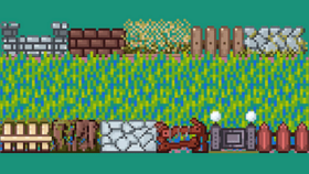 Pixel Art Fence & Barrier