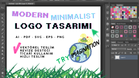 modern minimalist logo tasarımı yaparım