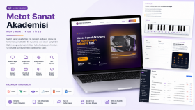 Metot Sanat Akademisi Web Sitesi ve Yönetim Paneli