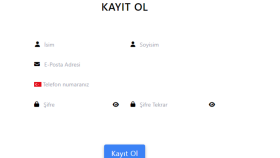 Kayıt Olma Formu 