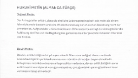 Hukuki Metin Çevirisi