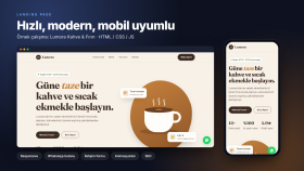Lumora Kahve - Responsive Landing Page (HTML/CSS/JS)