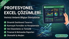 gelişmiş Excel tabloları ve raporlar hazırlayabilirim