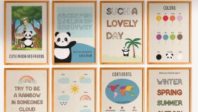 Eğitici Dijital Poster Seti Çalışması (inowhat-etsy)