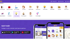 Getir.com - Anasayfa Tasarımı