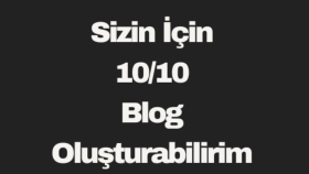 profesyonel bir blog oluşturabilirim