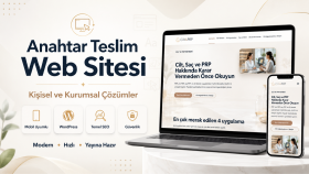anahtar teslim kişisel ve kurumsal web sitesi yapıyorum