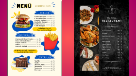cafe-restoranınız için menüler tasarlayabilirim