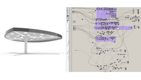Parametrik Benzin İstasyonu Üst Örtüsü