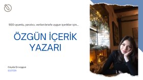 kriterlerinize uygun ve özgün içerikler oluştururum