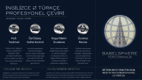 Türkçe-İngilzice çevirilerinizi yapabilirim