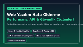 web sitenizdeki yazılım hatalarını hızla gideririm