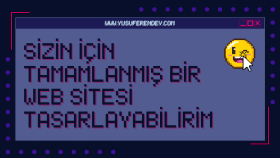sizin için web sitesi oluşturabilirim