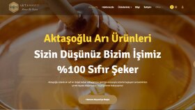 Aktaşoğlu Bal E-ticaret sitesi