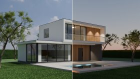 planınızdan 3D dış cephe modeli ve render hazırlarım