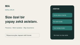 ihtiyacınıza özel yapay zekâ asistanı kurarım