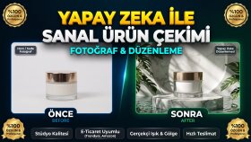 ürününüz için yapay zeka ile sanal stüdyo çekimi yaparım