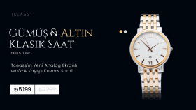 Saat markası için minimalist etkileyici reklam tasarımı