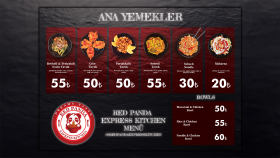 Red Panda "Menü tasarımı"