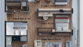 mimari plan çizimi & boyaması ve plan render hazırlarım