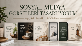 instagram ve sosyal medya görselleri tasarlıyorum