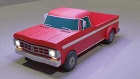 Low Poly Araba Tasarımı