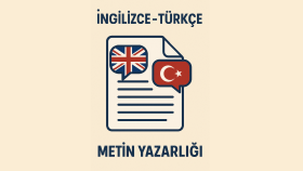 hem İngilizce hem Türkçe metin yazarlığı yapıyorum