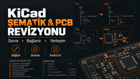 KiCad şematik ve PCB tasarımlarında revizyon yaparım