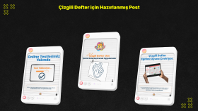Çizgili Defter için Hazırlanmış Post