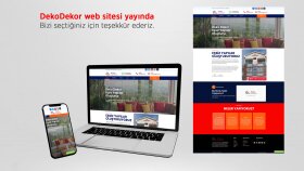 Dekodekor firması için talebe göre profesyonel web sitesi