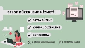 tüm belge düzenlemelerinizi yapabilirim