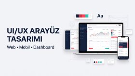 web ve mobil için modern UI/UX arayüz tasarımı yaparım