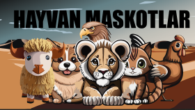 ILLUSTRASFYON MASKOT-HAYVAN KARAKTER ÇİZİMİ