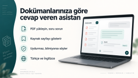 şirket dokümanlarınıza göre cevap veren AI asistan kurarım