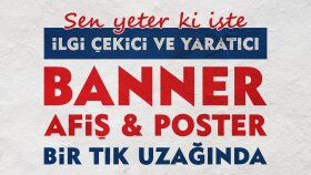 reklam ve banner tasarımlarınızı ilgi çekici yapabilirim