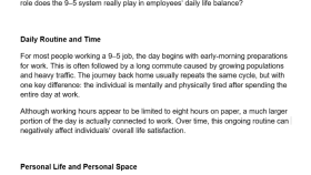 How Does the 9–5 Work Model Affect Personal Life?