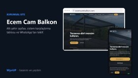 Ecem Cam Balkon - Şehir Sayfalı Kurumsal Site