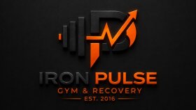 Iron Pulse - Premium 3D Gym & Fitness Logosu