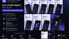 App Store ve Google Play için uygulama görselleri tasarlarım